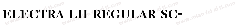 electra lh regular sc字体转换
